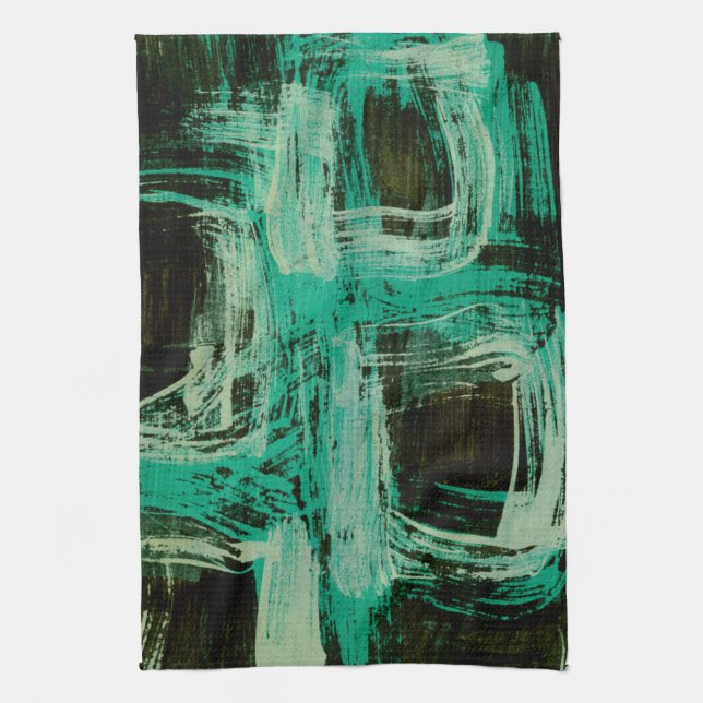 Aquamarine Windows I Kökshandduk (Vertikal)