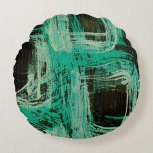 Aquamarine Windows I Rund Kudde
