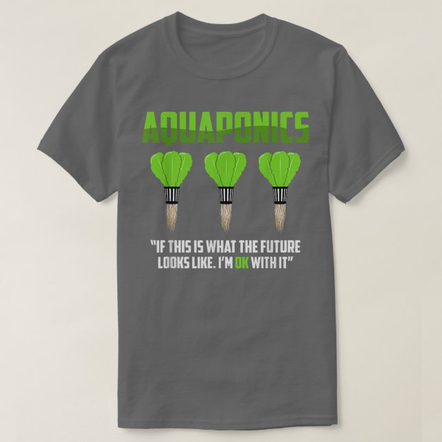 Aquaponics Farmer Farming Aquaculture Hydroponics  T Shirt (Design framsida)