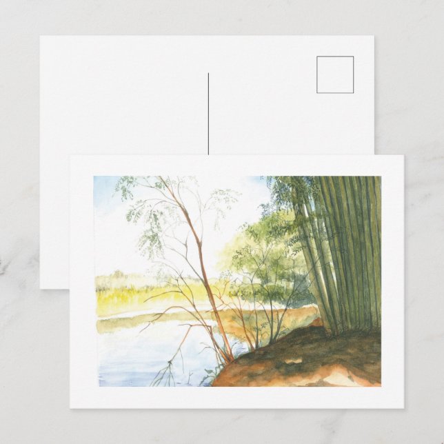 Aquarela paisagem mineira vykort (Fram/baksida)