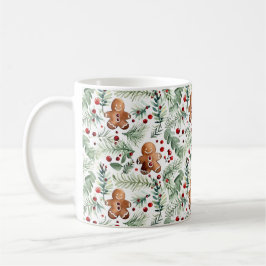 Aquarell Christmas Pattern Lebkuchen Kaffeetasse Kaffemugg