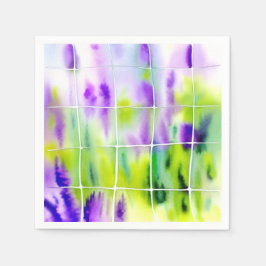 Aquarell Lavendel Wiese Pappersservett