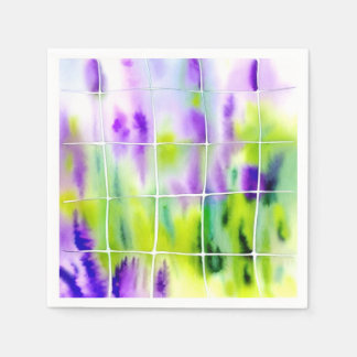 Aquarell Lavendel Wiese Pappersservett