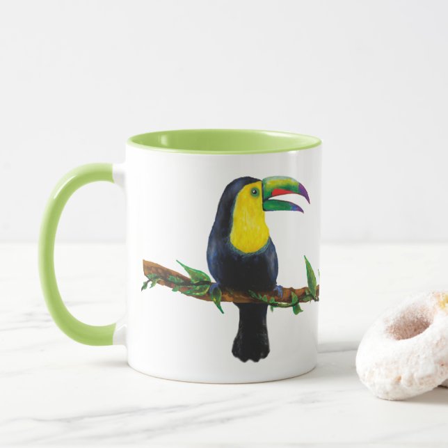 Aquarell Tucan Mugg (Med munk)