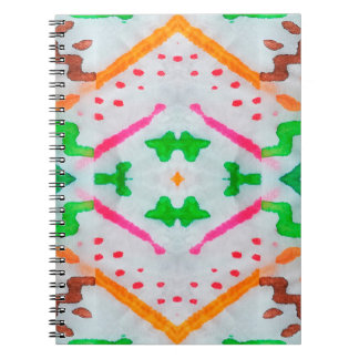 Aquarelle Boho Decor. Boho Blue Pillow. Aquarelle Anteckningsbok