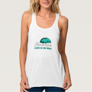 Aquarist Aquascaper Min egen World Retro Aquarium Linne Med Racerback