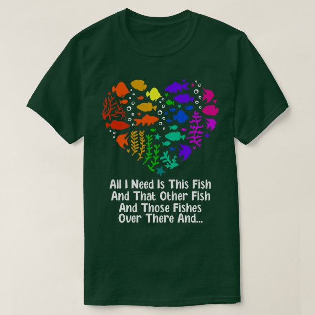 Aquarium Älskare Gift 1 T Shirt (Design framsida)
