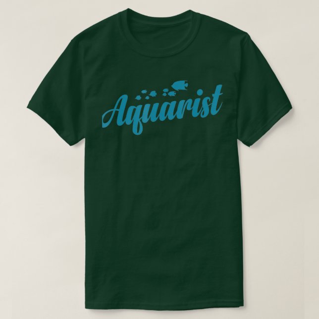 Aquarium Aquarist Blue BeSnyt T Shirt (Design framsida)