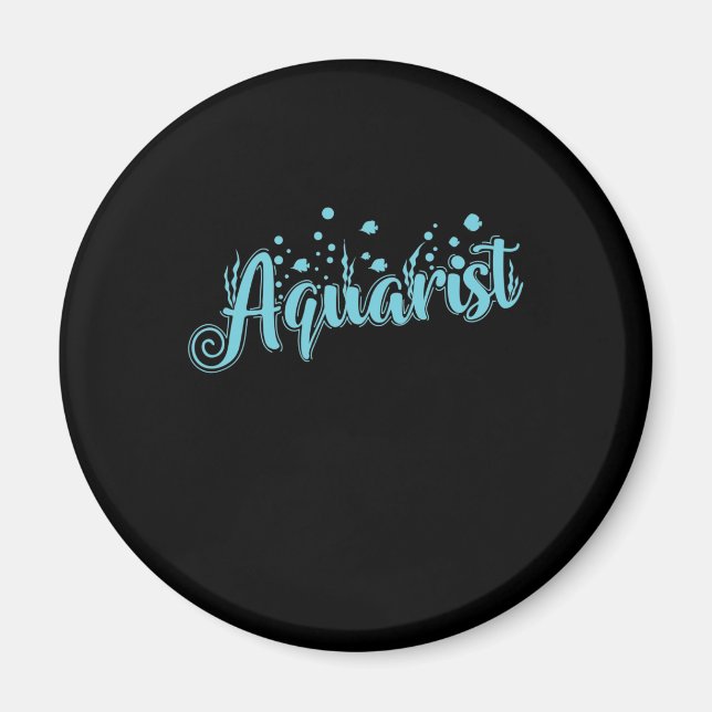 Aquarium Aquarist Fische Magnet (Framsidan)