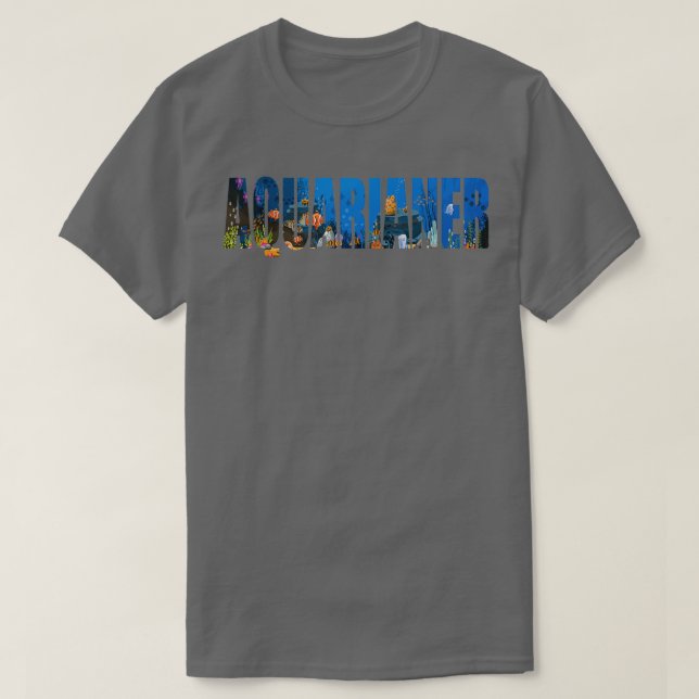 Aquarium Aquarist Fish Hobby Aquascaping 1 T Shirt (Design framsida)