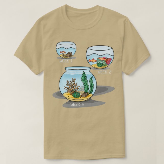 Aquarium Aquaristik Fische Liebhaber Geschenkidee T Shirt (Design framsida)