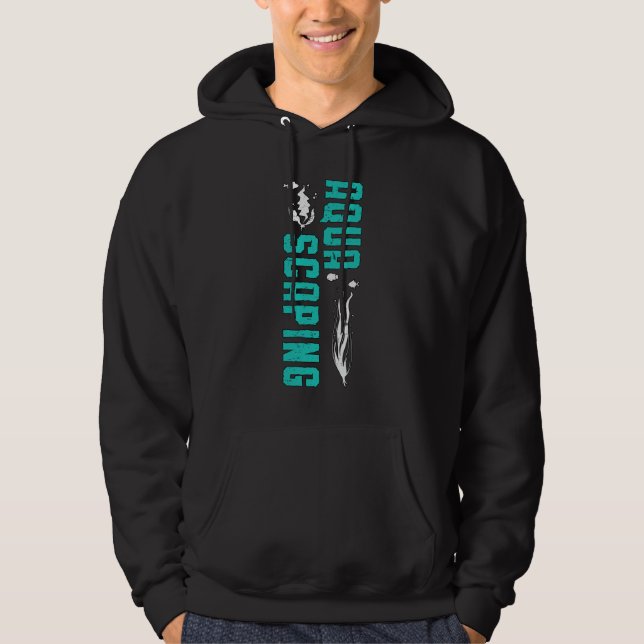 Aquarium Aquascaping Fish Keeper Funny Aquarist Hoodie (Framsida)