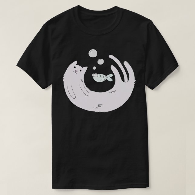 Aquarium Cat T Shirt (Design framsida)