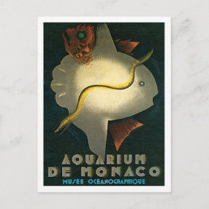Aquarium De Monaco Musee Oceanographique Art Vykort