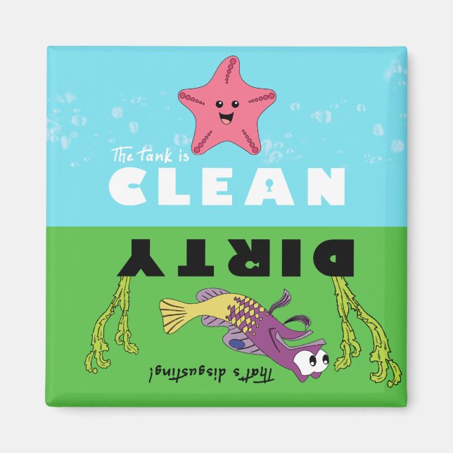 Aquarium Dishwasher Magnet (Framsidan)