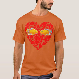 Aquarium Fish Älskare Valentinex27s Day Gift Fish  T Shirt