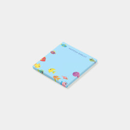 Aquarium Fish Cute Barn Tropical Goldfish Post-it Block
