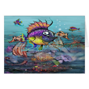 Aquarium Hälsningskort
