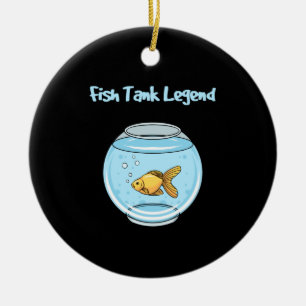 Aquarium Keeper - Fiske Tank Legend Julgransprydnad Keramik