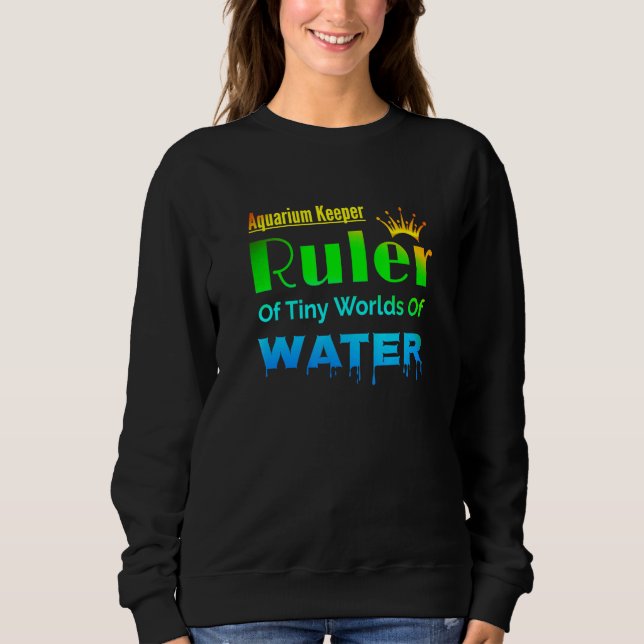 Aquarium Keeper-linjalen för små Tanker T Shirt (Framsida)