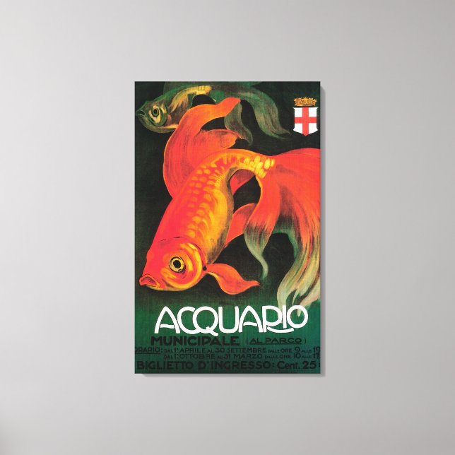 Aquarium & Municipal Park Promotional Poster Canvastryck (Framsida)