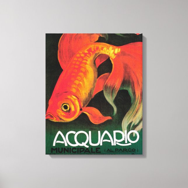 Aquarium & Municipal Park Promotional Poster Canvastryck (Framsida)