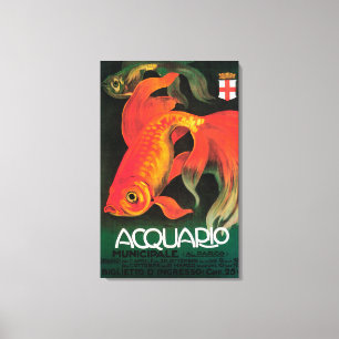 Aquarium & Municipal Park Promotional Poster Canvastryck