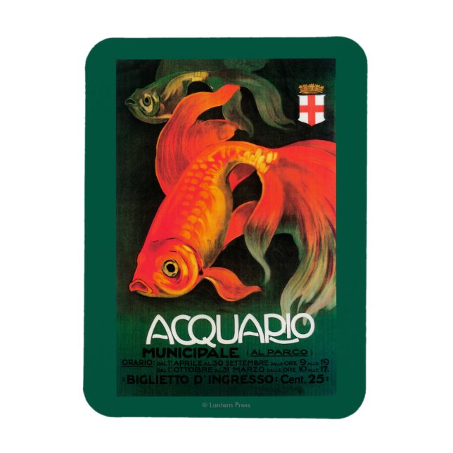 Aquarium & Municipal Park Promotional Poster Magnet (Vertikal)