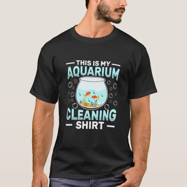 Aquarium Städning - Akvarist T Shirt (Framsida)