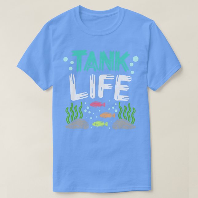 Aquariums Fish Tank Aquarist T Shirt (Design framsida)