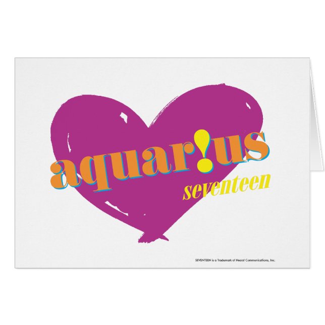 Aquarius 2 hälsningskort (Framsidan Horizontal)