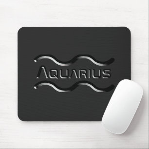 AQUARIUS, abstrakt utformning av zodiaksignalen. Musmatta