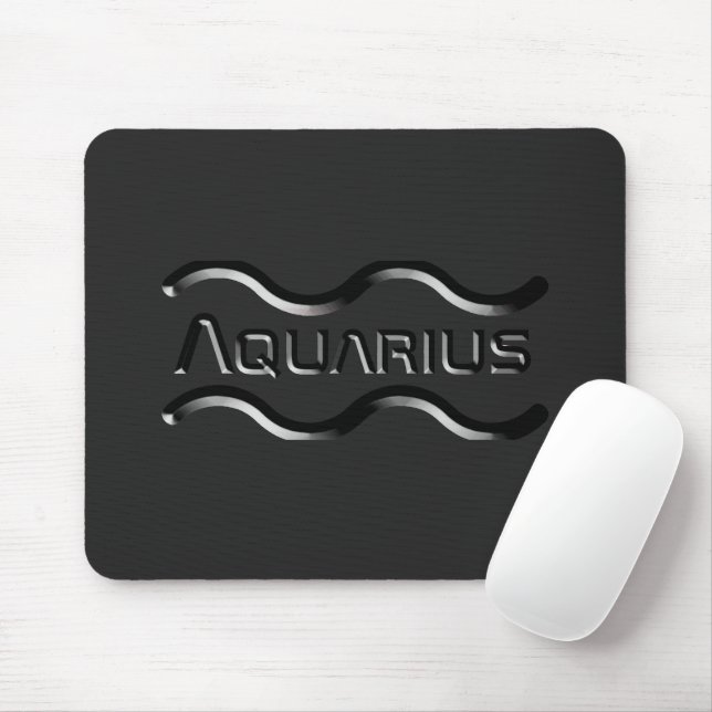AQUARIUS, abstrakt utformning av zodiaksignalen. Musmatta (Med mus)