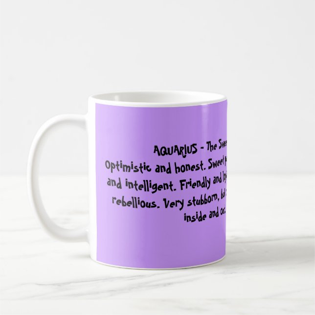 AQUARIUS - älskling~en (Jan 20 - Feb 18)… Kaffemugg (Vänster)