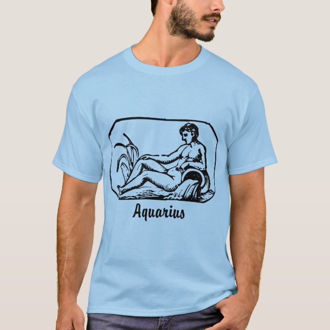 Aquarius - Anpassad T-shirt (Framsida)