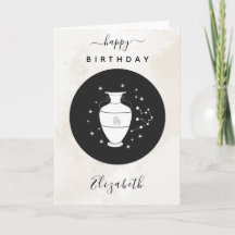 Aquarius Astrology Sign Horoscope Elegant Birthday