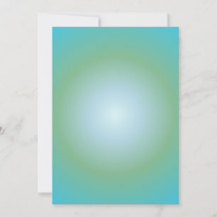 Aquarius Aura Gradient Zodiac, Blue Grönt Gradient Julkort