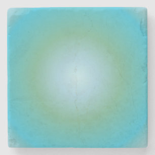 Aquarius Aura Gradient Zodiac, Blue Grönt Gradient Stenunderlägg