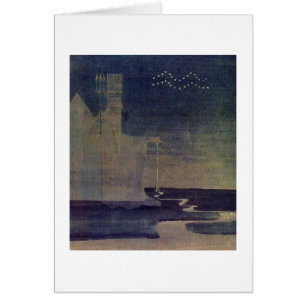 Aquarius av M.K. Ciurlionis, 1907 Hälsningskort