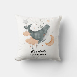 Aquarius Baby Anpassade Zodiac Nursery Kudde