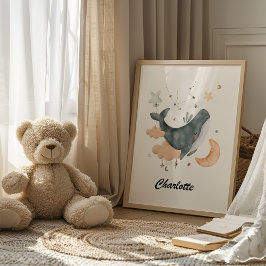Aquarius Baby - Din lilla Vatten Bearer Nursery Poster