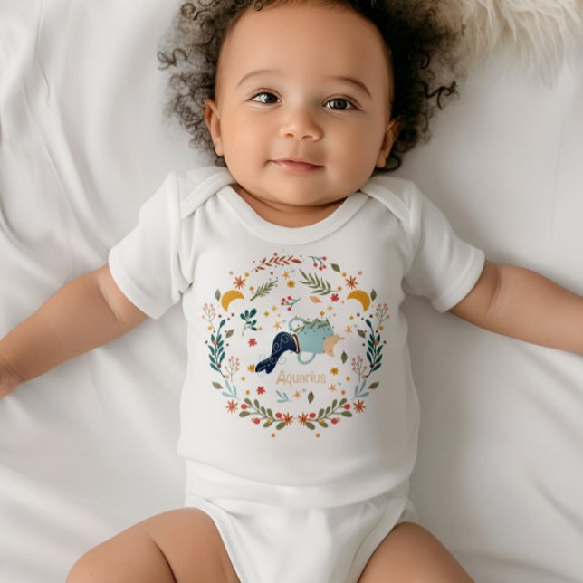 Aquarius Baby - Unik & Oberoende - Zodiactecken T Shirt (Skapare uppladdad)