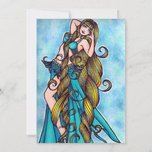 Aquarius Belly Dancer Inbjudningar