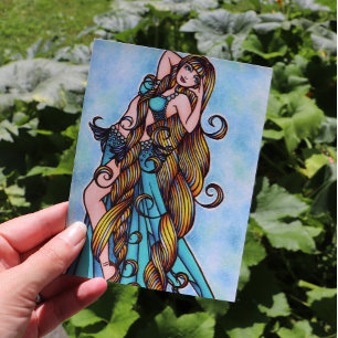 Aquarius Belly Dancer Vykort