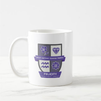 Aquarius Birthday Crest™ for February 1-18 Mug Kaffemugg