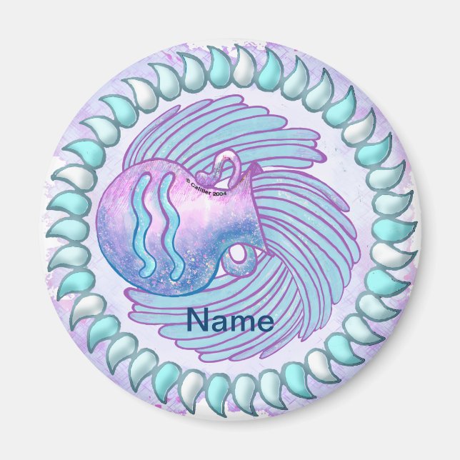 Aquarius Birthday magnet (Framsidan)