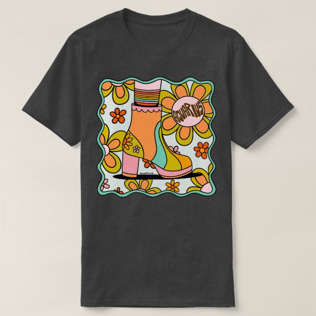 Aquarius Boot T Shirt (Design framsida)