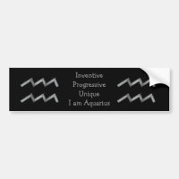 Aquarius Bumper Sticker