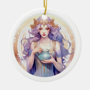 Aquarius Ceramic Ornament