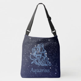 Aquarius Constellation and Zodiac Sign med stjärno Axelväska